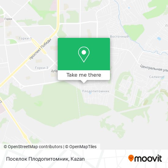 Поселок Плодопитомник map