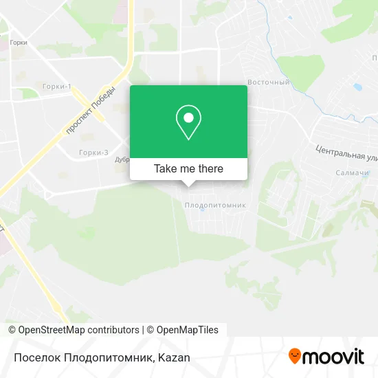 Поселок Плодопитомник map
