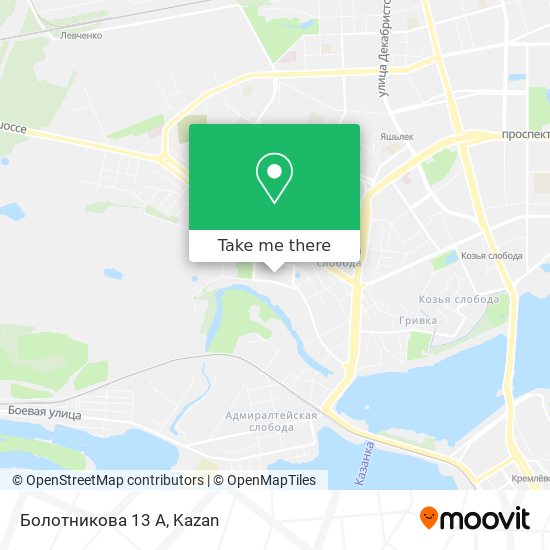 Болотникова 13 А map