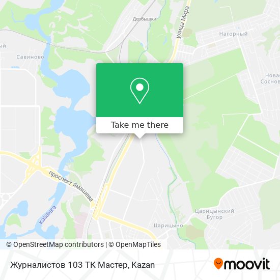 Журналистов 103 ТК Мастер map