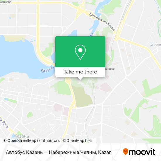Автобус Казань — Набережные Челны map