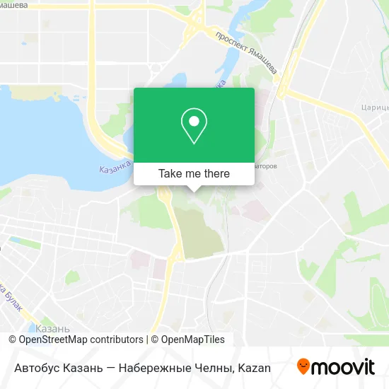 Автобус Казань — Набережные Челны map