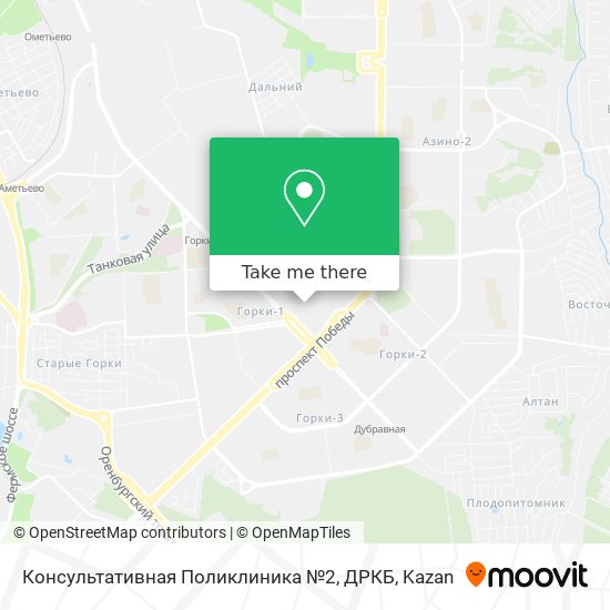 Консультативная Поликлиника №2, ДРКБ map