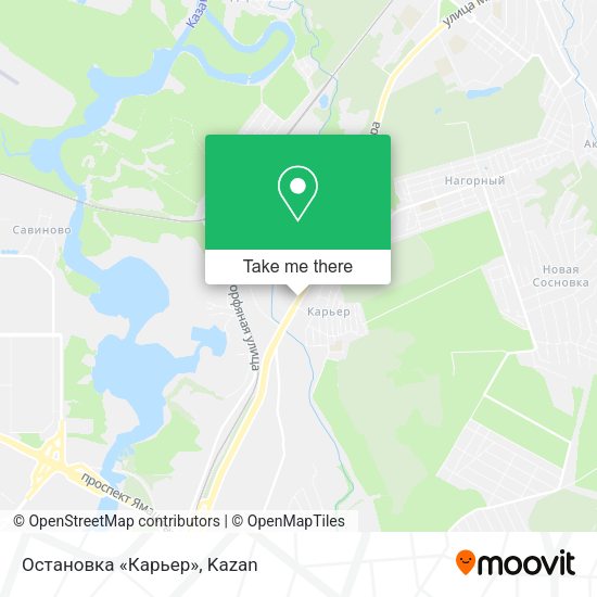 Остановка «Карьер» map