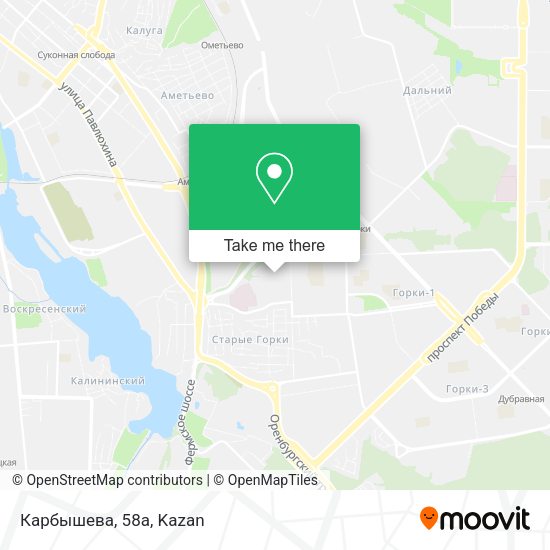Карбышева, 58а map