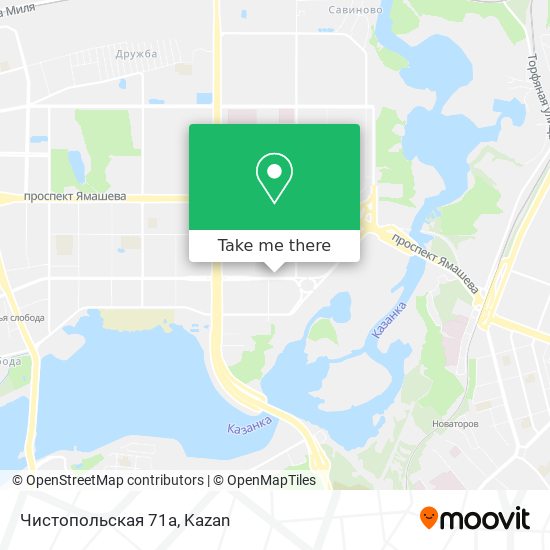 Чистопольская 71а map