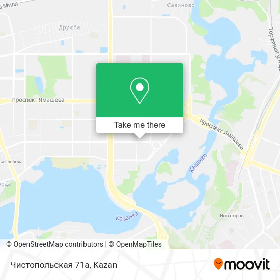 Чистопольская 71а map