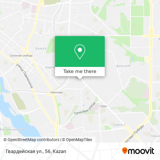 Гвардейская ул., 56 map