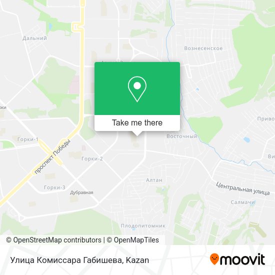 Улица Комиссара Габишева map