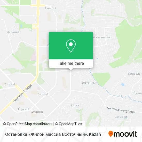 Остановка «Жилой массив Восточный» map