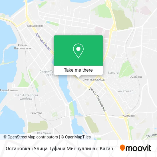 Остановка «Улица Туфана Миннуллина» map