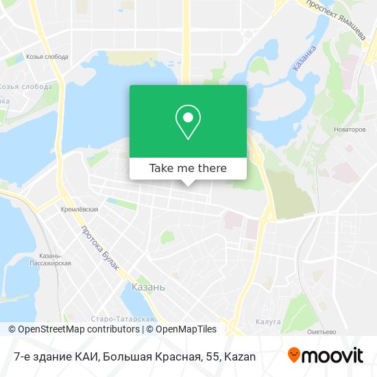 7-е здание КАИ, Большая Красная, 55 map