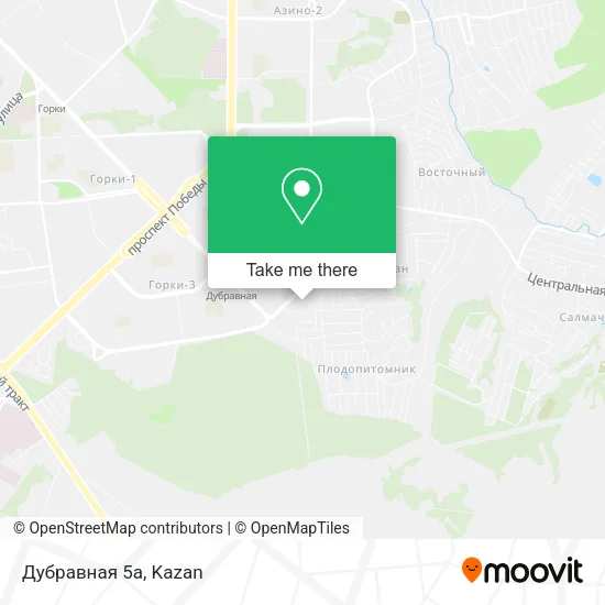 Дубравная 5а map