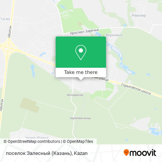 поселок Залесный (Казань) map