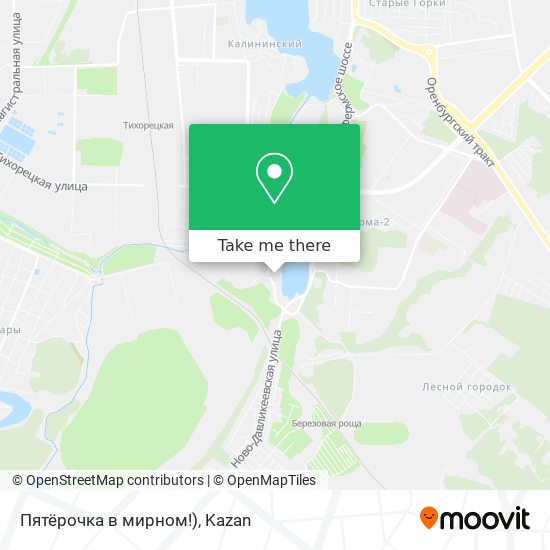 Пятёрочка  в мирном!) map