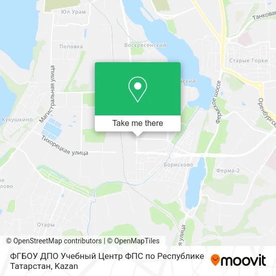 ФГБОУ ДПО Учебный Центр ФПС по Республике Татарстан map