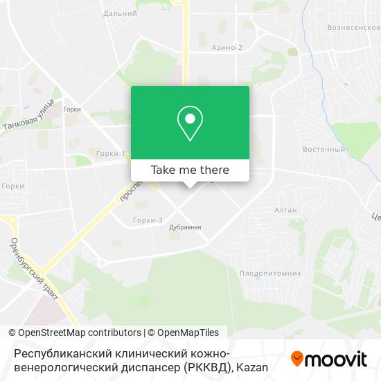 Республиканский клинический кожно-венерологический диспансер (РККВД) map