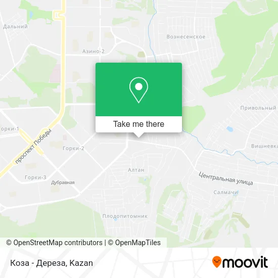 Коза - Дереза map