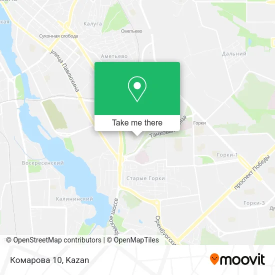 Комарова 10 map