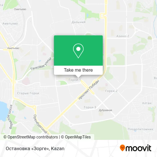 Остановка «Зорге» map