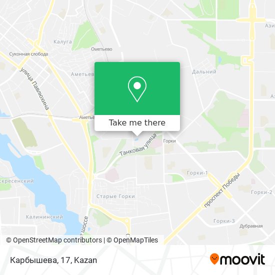 Карбышева, 17 map