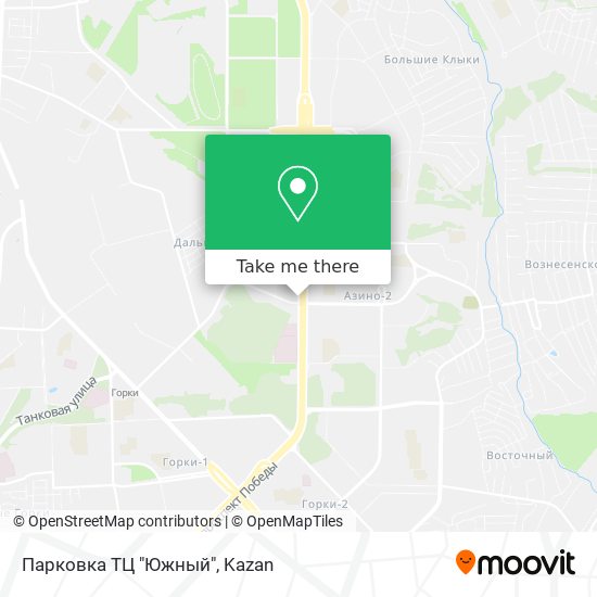 Парковка ТЦ "Южный" map