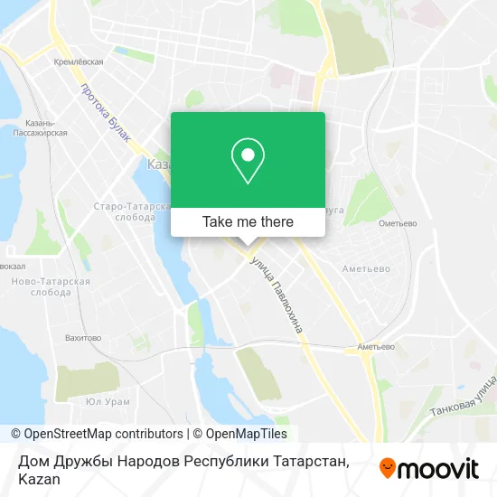 Дом Дружбы Народов Республики Татарстан map
