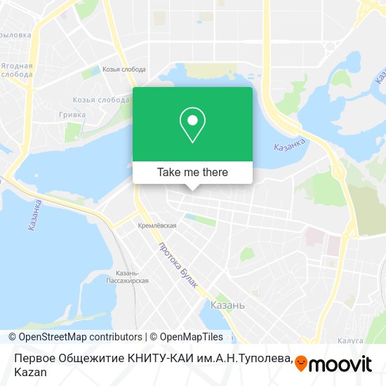 Первое Общежитие КНИТУ-КАИ им.А.Н.Туполева map