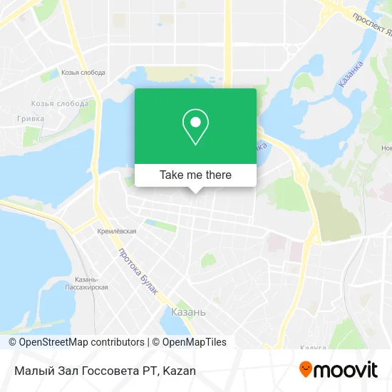 Малый Зал Госсовета РТ map