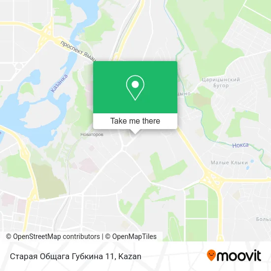 Старая Общага Губкина 11 map