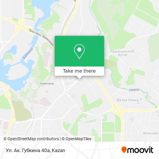 Ул. Ак. Губкина 40а map