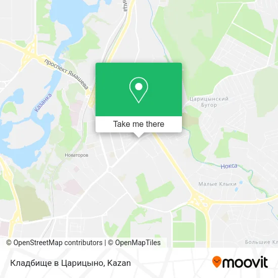 Кладбище в Царицыно map