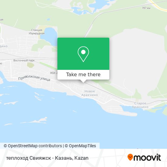 теплоход Свияжск - Казань map