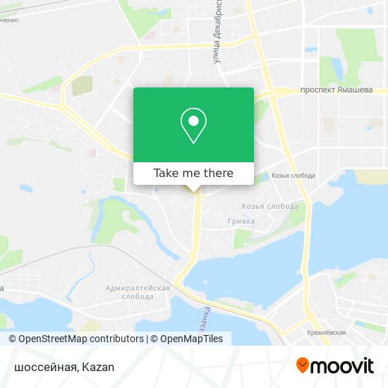 шоссейная map