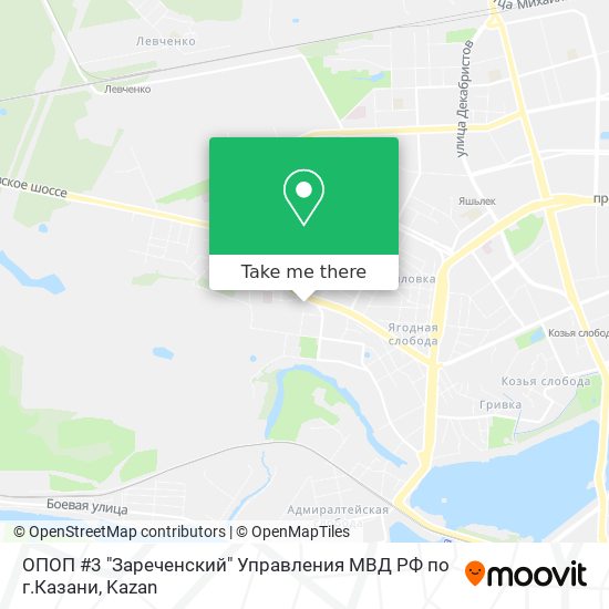 ОПОП #3 "Зареченский" Управления МВД РФ по г.Казани map