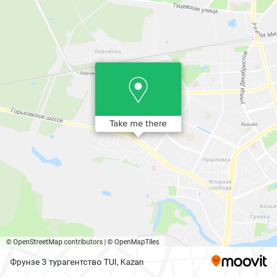 Фрунзе 3 турагентство TUI map