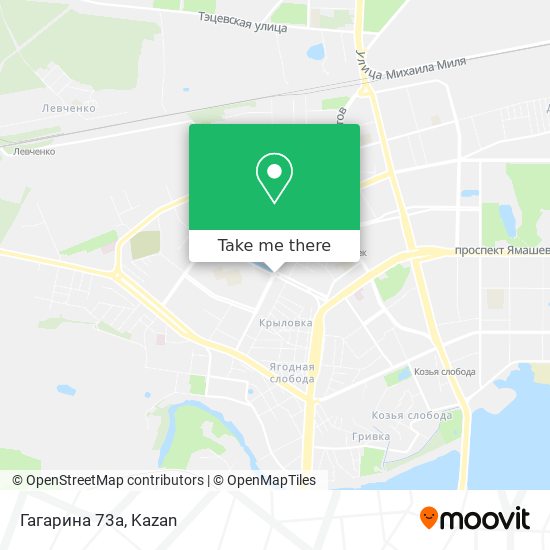 Гагарина 73а map
