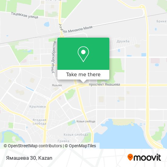 Ямашева 30 map