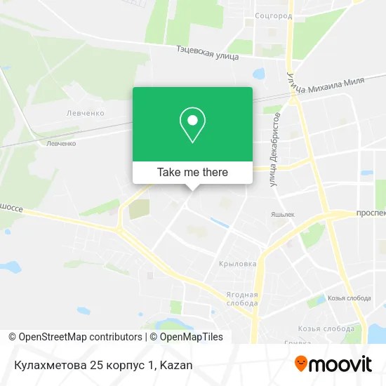 Кулахметова 25 корпус 1 map