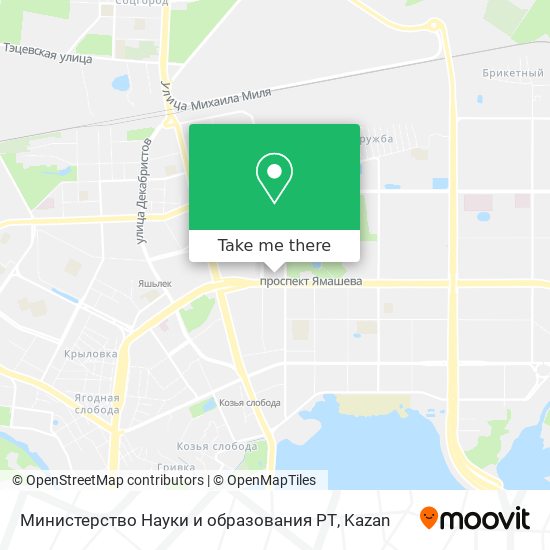 Министерство Науки и образования РТ map