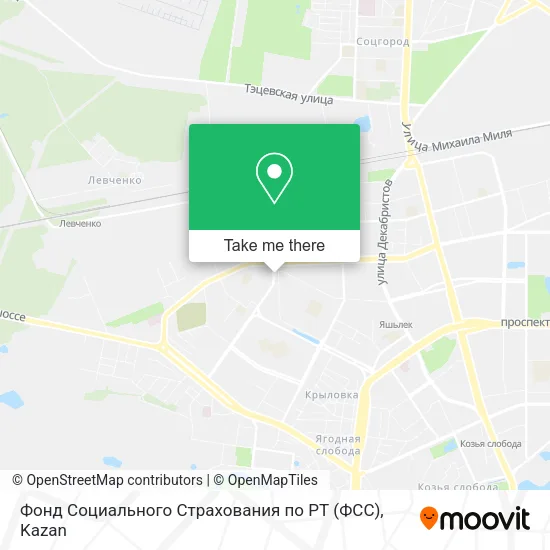 Фонд Социального Страхования по РТ (ФСС) map