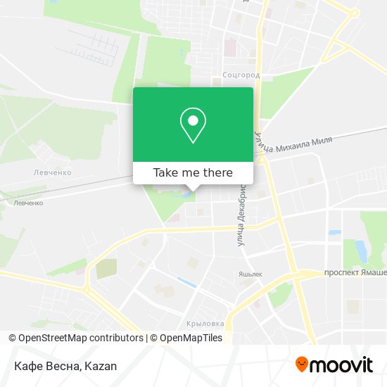 Кафе Весна map