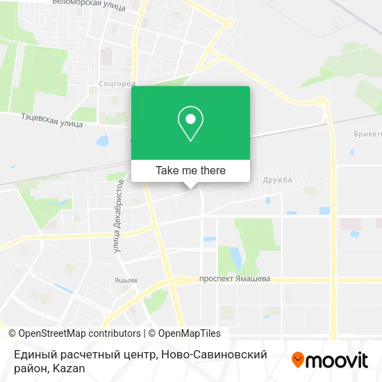 Единый расчетный центр, Ново-Савиновский район map