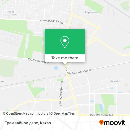 Трамвайное депо map