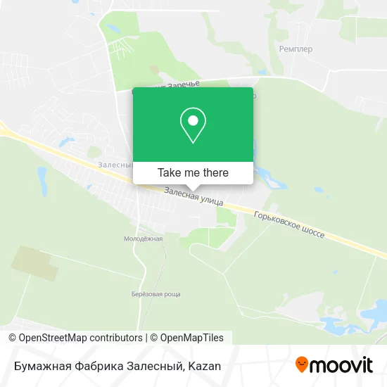 Бумажная Фабрика Залесный map