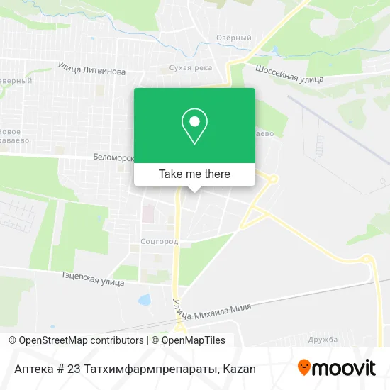 Аптека # 23 Татхимфармпрепараты map