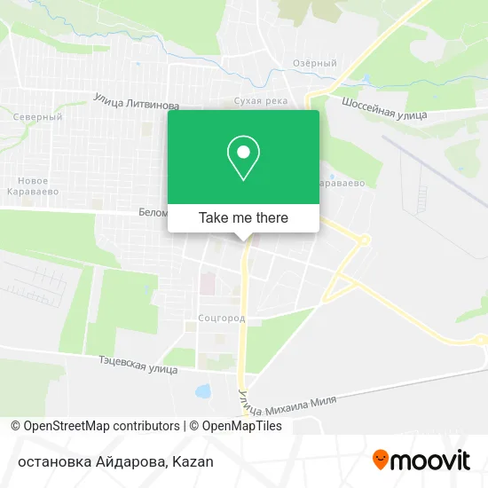 остановка Айдарова map