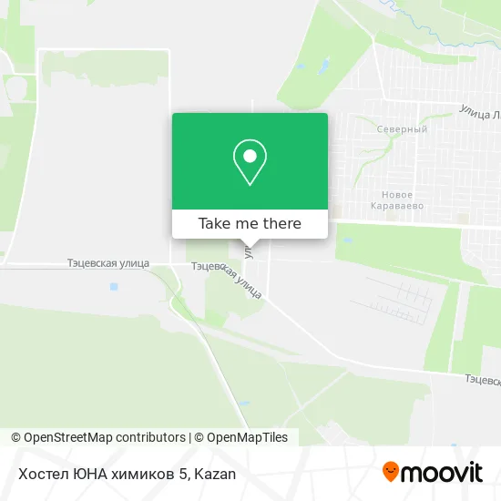 Хостел ЮНА химиков 5 map