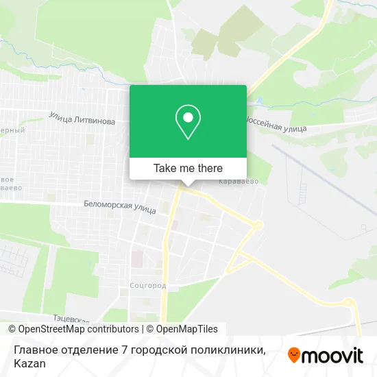 Главное отделение 7 городской поликлиники map