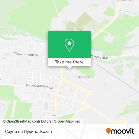 Сауна на Лукина map